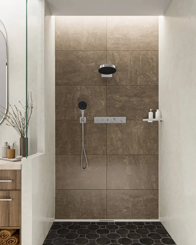 Термостатический смеситель встраиваемый Hansgrohe RainSelect 15380000, для душа, хром Sancos — официальный сайт