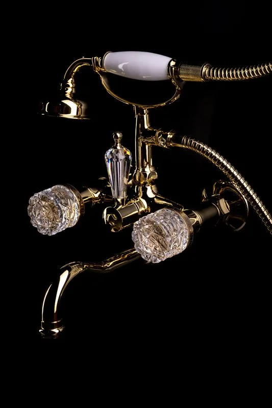 Смеситель для ванны с душем Boheme Crystal 293-CRST Sancos — официальный сайт