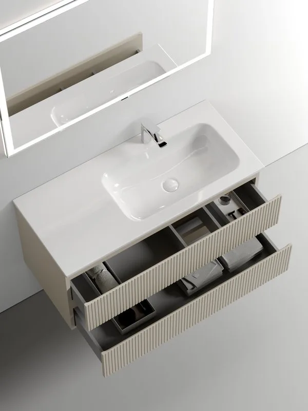 Тумба с раковиной Sancos Snob T 100 см, R, beige soft Sancos — официальный сайт