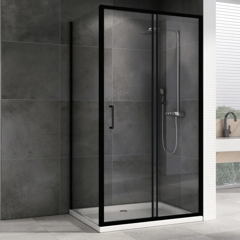 Душевой уголок Abber Schwarzer Diamant AG30120B5-S90B5 120х90, профиль черный, стекло прозрачное Sancos — официальный сайт