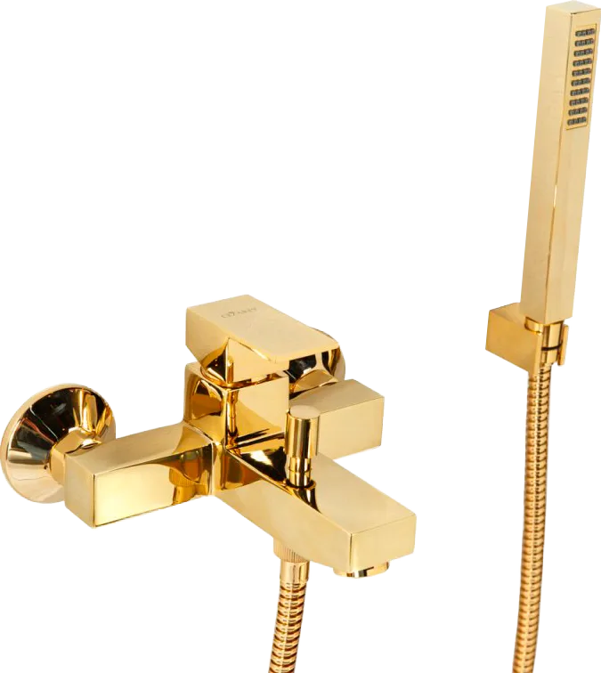Смеситель для ванны с душем Cezares Unika VDM-03/24, золото Sancos — официальный сайт