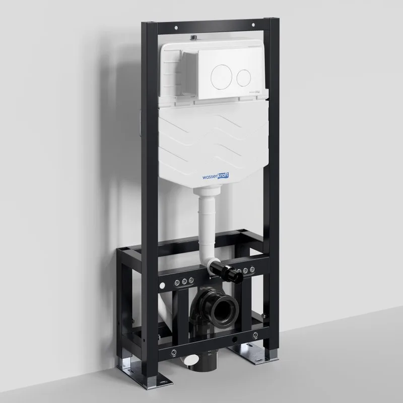 Система инсталляции для унитазов Wasserkraft Dill 61TLT.010.ME.WM02, с кнопкой смыва матовой белой Sancos — официальный сайт