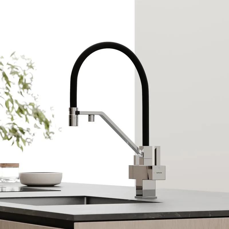 Смеситель для кухни Sancos Loro SC4007CH с гибким изливом, хром Sancos — официальный сайт