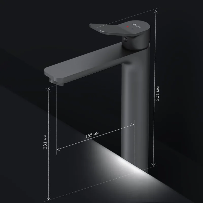 Смеситель для раковины AM.PM X-Joy F85A92022 черный Sancos — официальный сайт