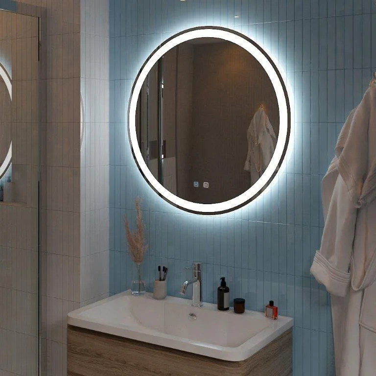 Зеркало круглое BelBagno SPC-RNG-700-LED-TCH-SND с голосовым управлением и подогревом Sancos — официальный сайт