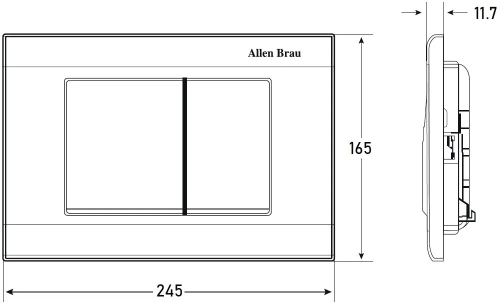 Кнопка смыва Allen Brau Liberty 9.20002.MG сатин Sancos — официальный сайт