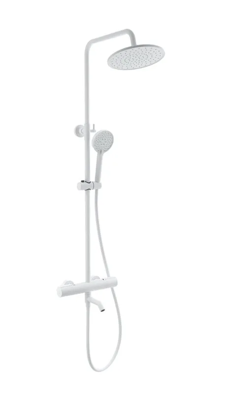 Душевая стойка Wonzon & Woghand INN 2 WW-A3006-T1-MW, матовая белая Sancos — официальный сайт