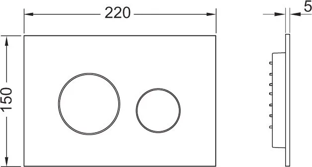 Кнопка смыва TECE Loop 9240938 графит Sancos — официальный сайт