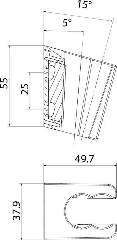 Настенный держатель IDDIS Optima Home 080GL00i53 графит Sancos — официальный сайт