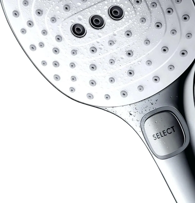 Душевая стойка Hansgrohe Raindance Select E 360 27113400, Showerpipe Sancos — официальный сайт