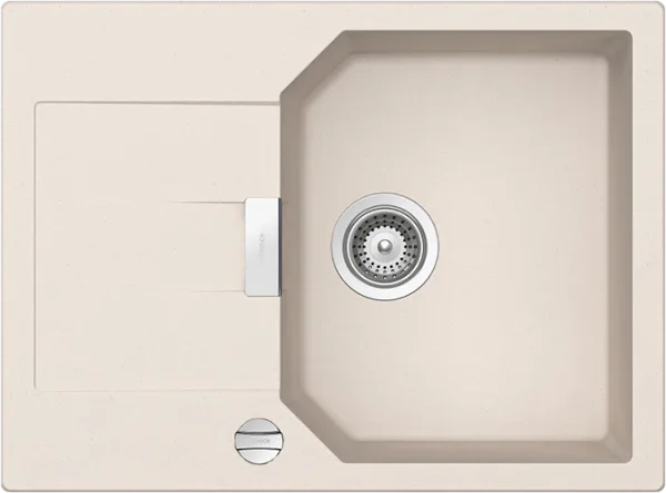Мойка кухонная Schock Manhattan 45D Cristalite с клапаном-автоматом, эверест