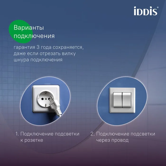 Зеркало IDDIS Cloud X 60 c подсветкой Sancos — официальный сайт