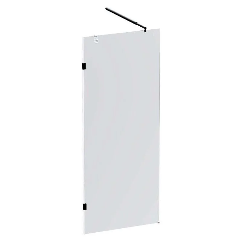Душевая перегородка AM.PM X-Joy W94UWI-80-F1-BTE 80х195, профиль черный, стекло прозрачное Sancos — официальный сайт