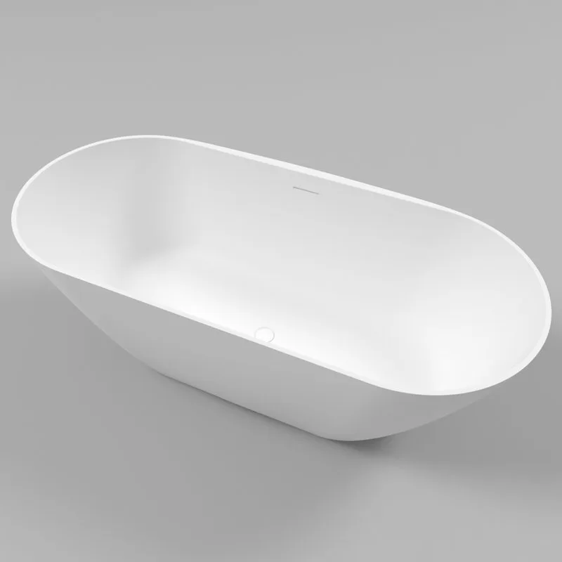 Ванна из искусственного камня WHITECROSS Coral X 170x75 см, отдельностоящая, матовая белая, овальная Sancos — официальный сайт