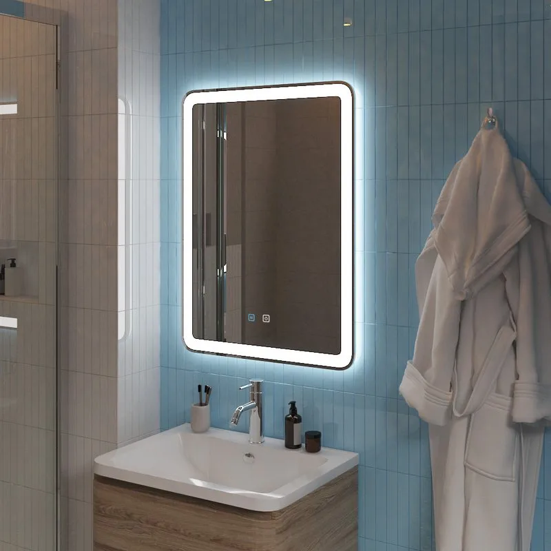 Зеркало BelBagno Marino SPC-MAR-600-800-LED-TCH-SND с голосовым управлением и подогревом Sancos — официальный сайт