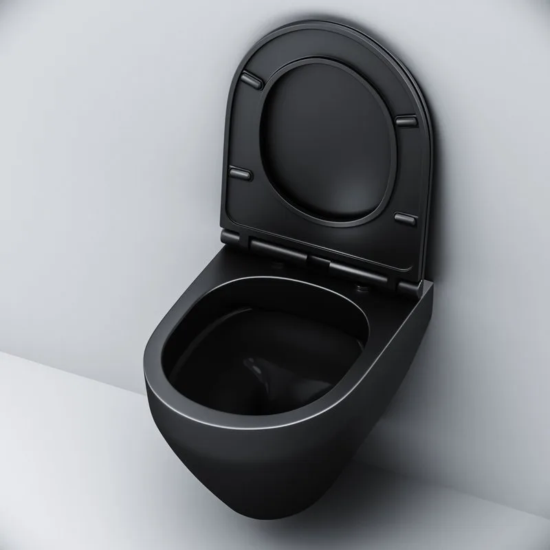 Унитаз подвесной AM.PM Spirit V2.0 FlashClean матовый черный Sancos — официальный сайт