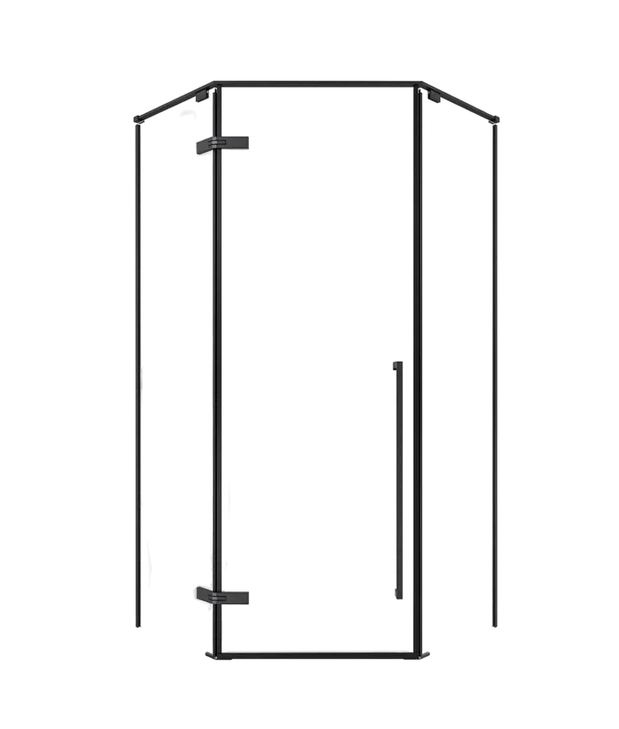 Душевой уголок Timo TTSSP-100/03C-8 100x100 см, профиль черный, стекло прозрачное Sancos — официальный сайт