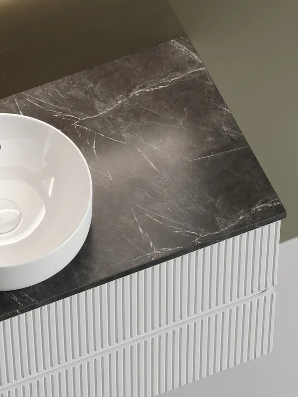 Тумба с раковиной Sancos Snob T 100 см, bianco, столешница черный мрамор, раковина CN6005 Sancos — официальный сайт