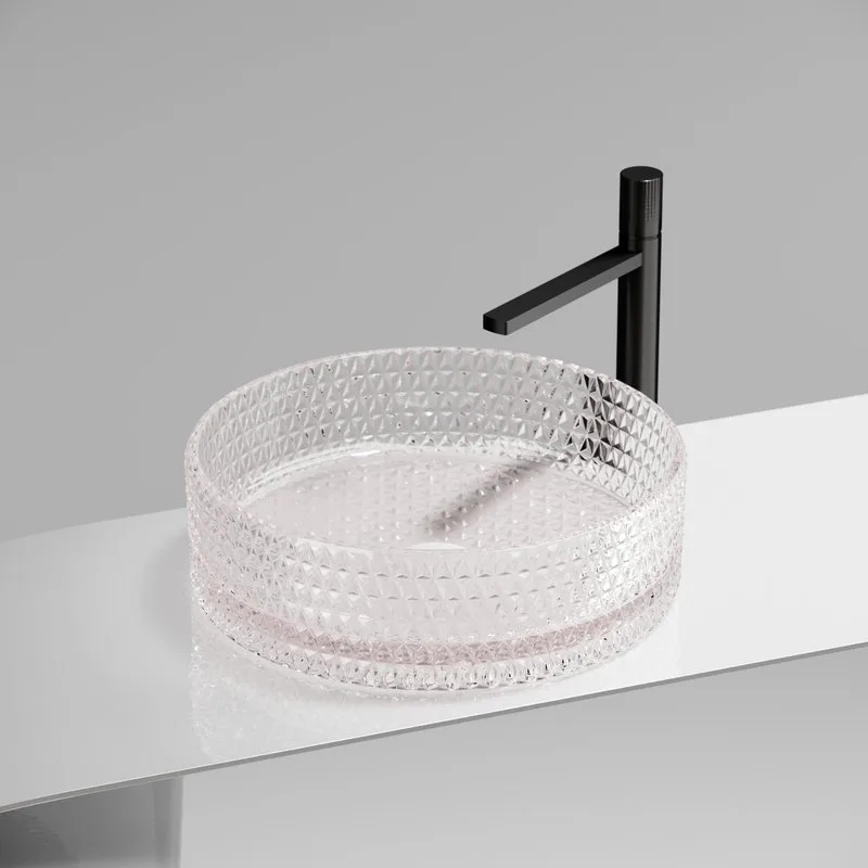 Накладная раковина Ceramicanova Cristal CN6062 прозрачная Sancos — официальный сайт