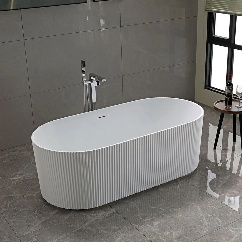 Акриловая ванна Vincea VBT-426-1700MW 170x80 см, отдельностоящая, белая матовая, овальная, с каркасо Sancos — официальный сайт