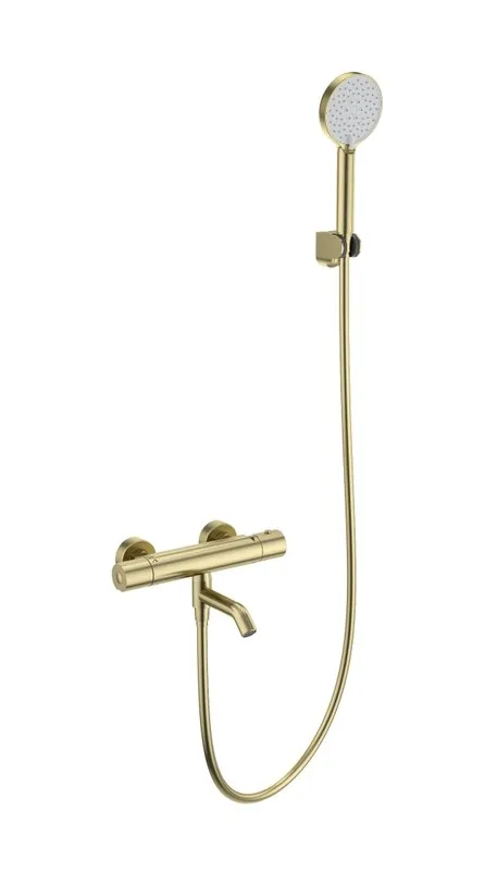 Термостатический смеситель Wonzon & Woghand WW-B3029-A1-BG, для ванны с душем, брашированное золото Sancos — официальный сайт