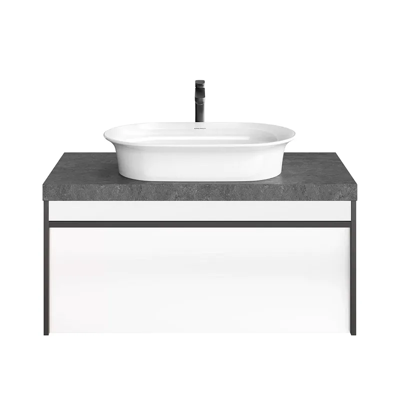 Тумба под раковину без столешницы KERAMA MARAZZI Modula 100 подвесная, арабика, глянцевая белая Sancos — официальный сайт