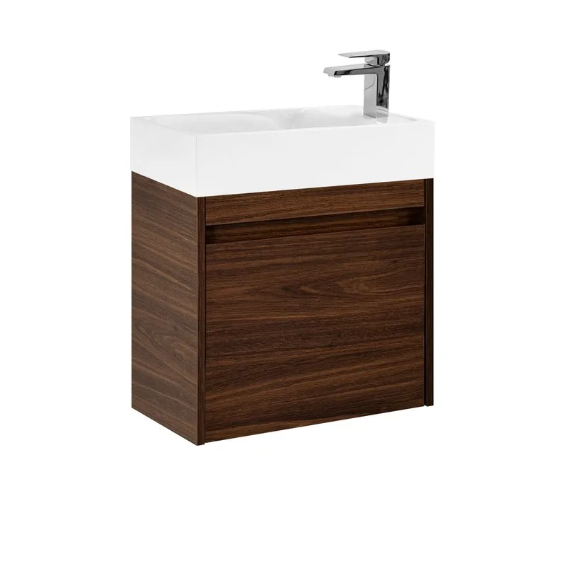 Тумба под раковину без столешницы Art&Max Family-M 50 подвесная, bourbon oak, с дверцей Sancos — официальный сайт