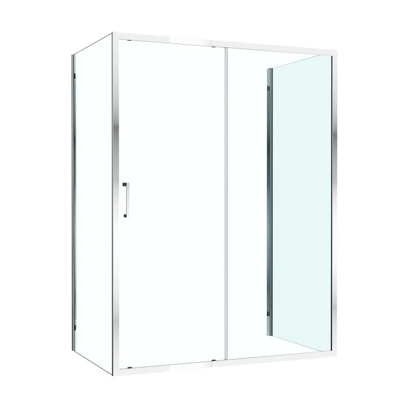 Душевой уголок Cezares Molveno AH-12 150х90 см, профиль хром, стекло прозрачное Sancos — официальный сайт