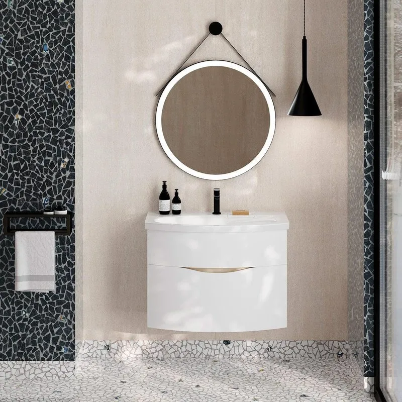 Мебельная раковина KERAMA MARAZZI Riva 80, глянцевая белая Sancos — официальный сайт