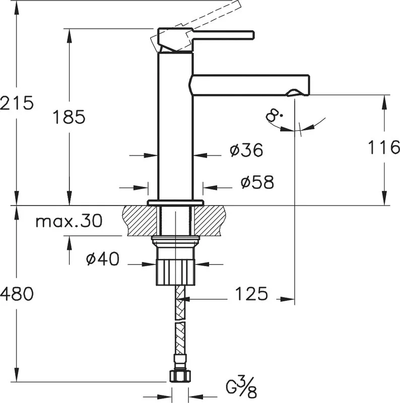Смеситель для раковины VitrA Origin A42556 хром Sancos — официальный сайт