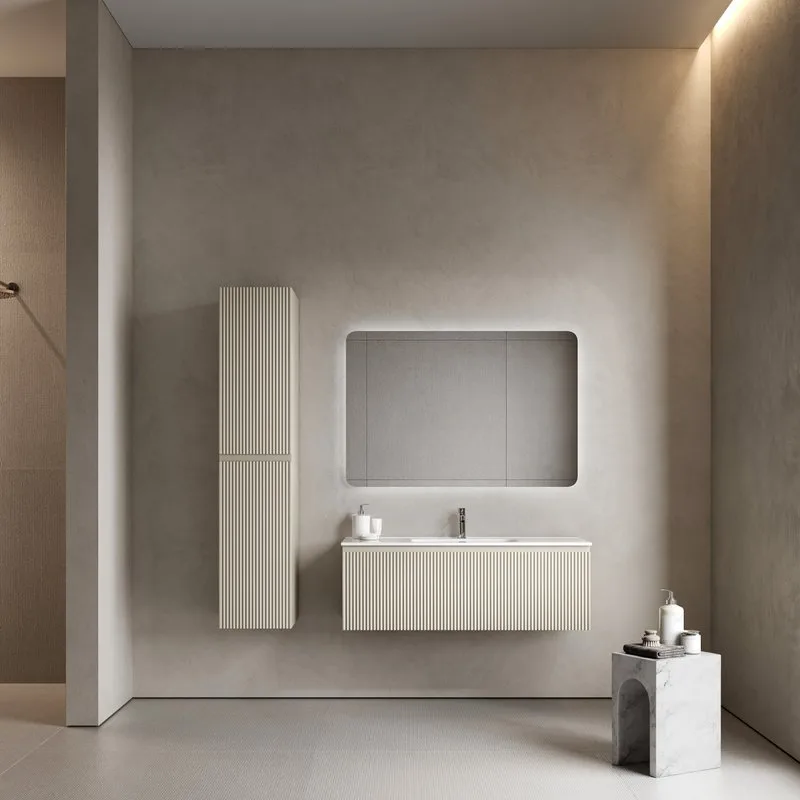 Тумба под раковину Sancos Snob R 1.0 120 подвесная Beige soft (капучино), SNR1.0120CE Sancos — официальный сайт
