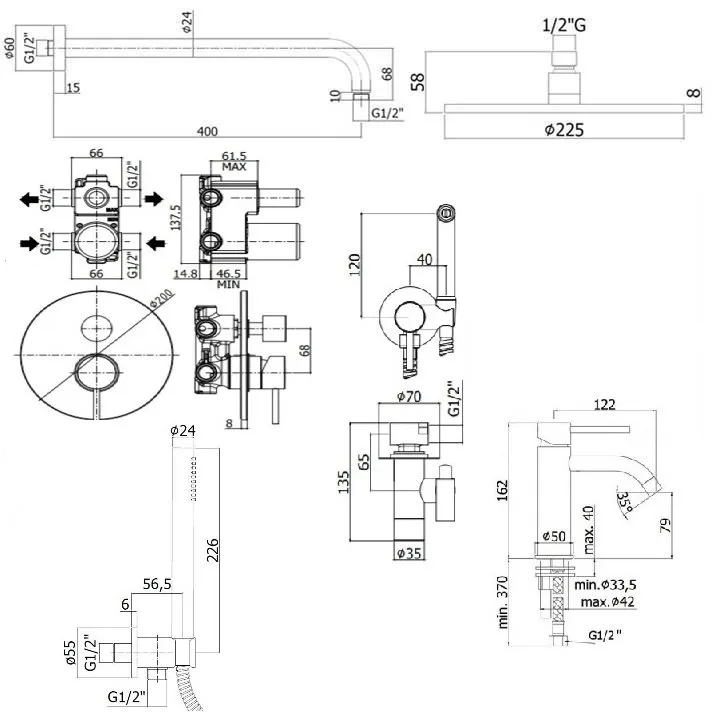 Комплект для ванной Paffoni Light KITZLIG018CR071 С ВНУТРЕННЕЙ ЧАСТЬЮ, хром Sancos — официальный сайт