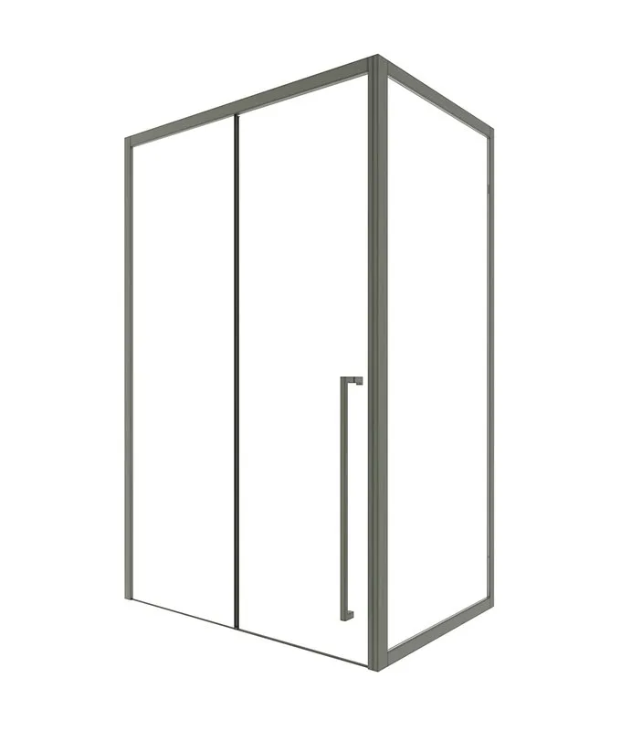 Душевой уголок Timo TDSS-130/13C-8R + TSS-1000/13C-8 130x100 см, профиль никель, стекло прозрачное Sancos — официальный сайт
