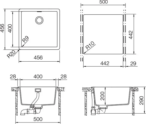 Мойка кухонная Schock Greenwich 700909 50 Cristadur пуро Sancos — официальный сайт
