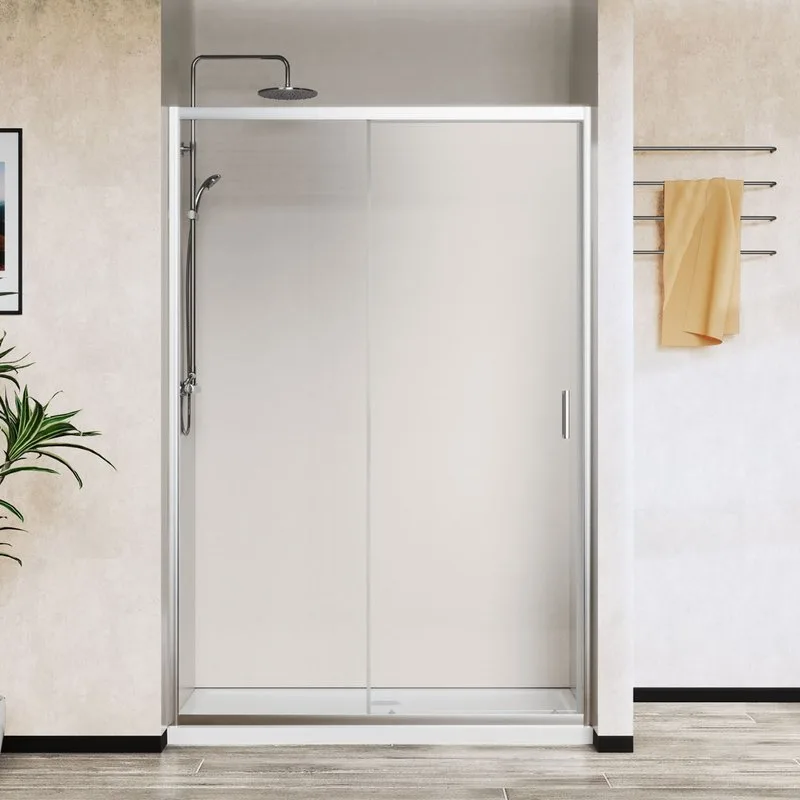 Душевая дверь в нишу Vincea City VDS-5CT110CL 110 см, стекло прозрачное, хром Sancos — официальный сайт