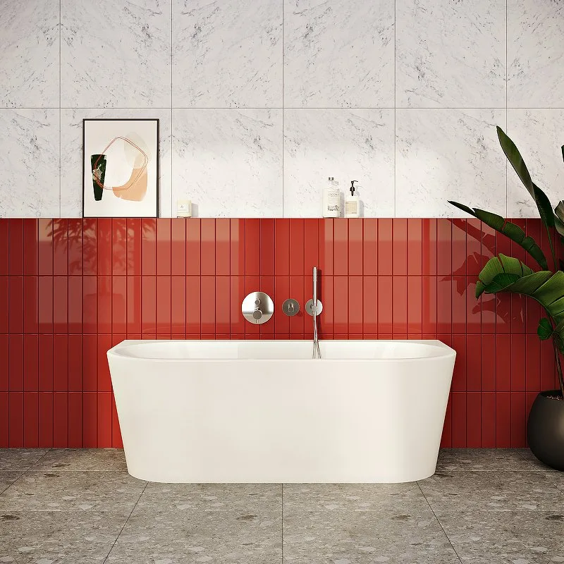 Акриловая ванна VitrA Geo 65420006000 180x80 см, отдельностоящая, белая, овальная, со сливом-перелив Sancos — официальный сайт