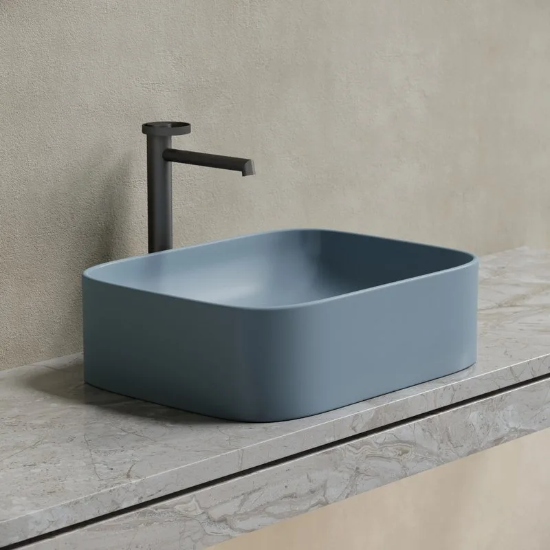 Накладная раковина Ceramicanova Element CN6052MHL серо-голубая матовая Sancos — официальный сайт