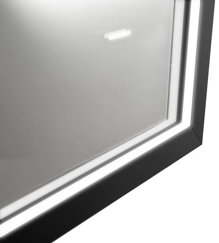 Зеркало Art&Max Aversa 60х80 черное, с LED-подсветкой, 6000К Sancos — официальный сайт
