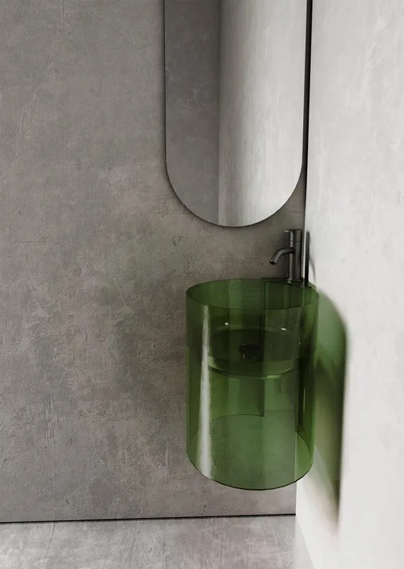 Раковина Abber Kristall AT2705 emerald, зеленая Sancos — официальный сайт