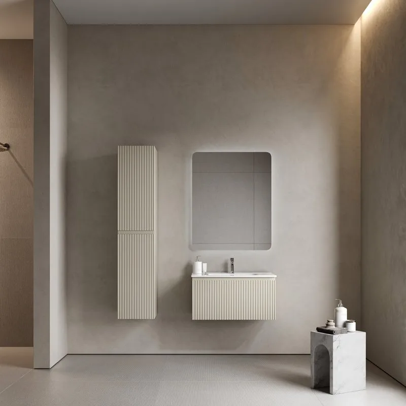 Тумба под раковину Sancos Snob R 1.0 80 подвесная Beige soft (капучино), SNR1.080CE Sancos — официальный сайт