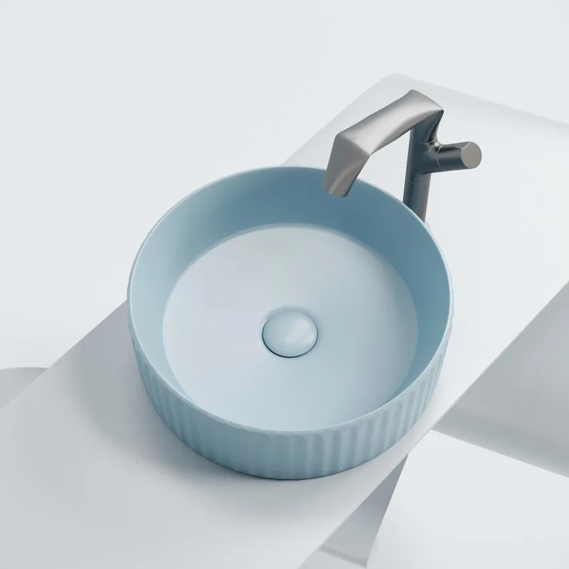 Накладная раковина Ceramicanova Element CN6057ML голубой матовый Sancos — официальный сайт