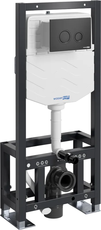 Система инсталляции для унитазов Wasserkraft Dill 61TLT.010.ME.MB01, с кнопкой смыва матовой черной Sancos — официальный сайт