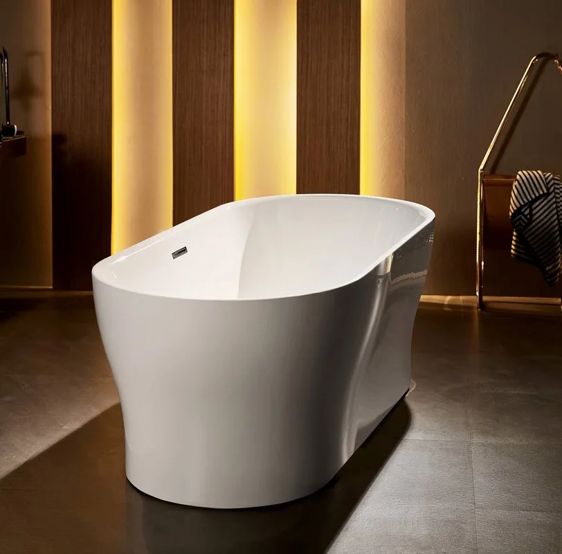 Акриловая ванна BelBagno BB405-1500-800 без опоры 150x80 см, отдельностоящая, белая, овальная, со сл Sancos — официальный сайт