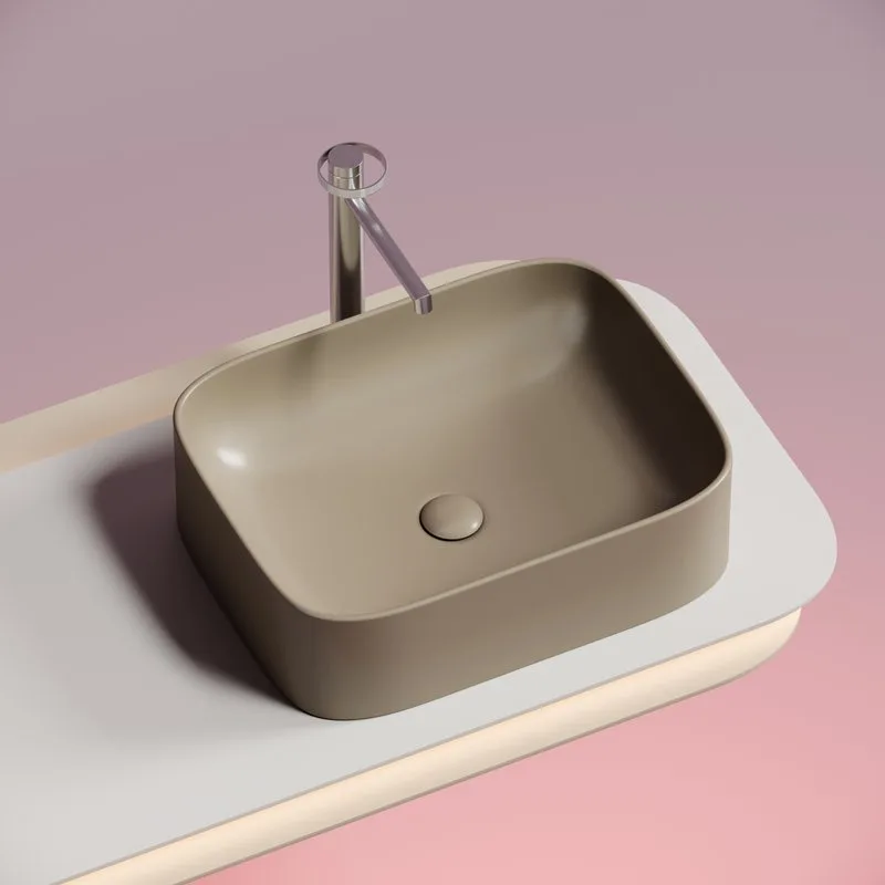 Накладная раковина Ceramicanova Element CN6052MC капучино матовая Sancos — официальный сайт