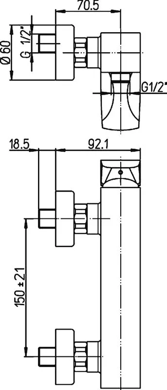 Смеситель для душа Paini F1 F1CR5112SKM Sancos — официальный сайт