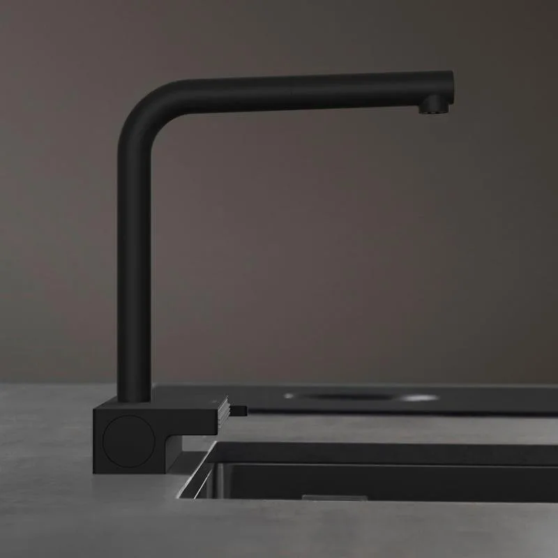 Смеситель для кухни Hansgrohe Aquno Select M81 Aquno Select M81 73830670 матовый черный Sancos — официальный сайт
