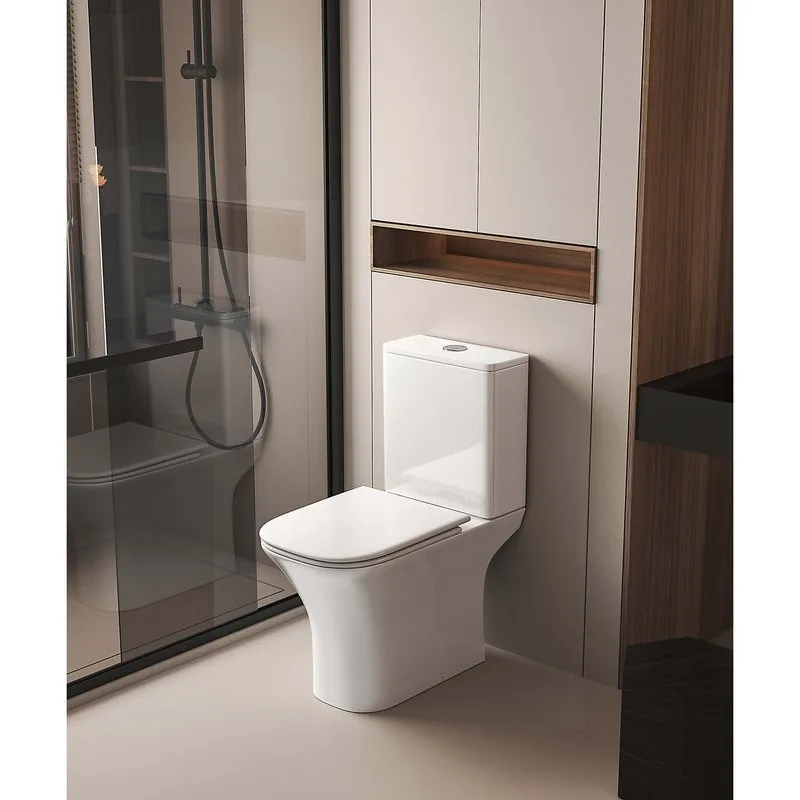 Унитаз-компакт напольный AQUATEK Optima Square AQ4411-00 безободковый, с микролифтом Sancos — официальный сайт