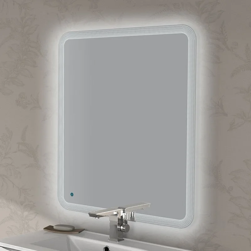 Зеркало Cezares 90x60 с LED-подсветкой touch system Sancos — официальный сайт