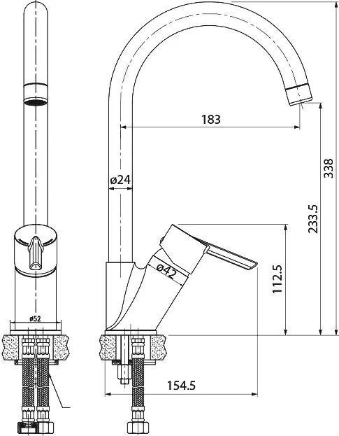 Смеситель для кухни IDDIS Kitchen Line K11SB0JI05 Sancos — официальный сайт