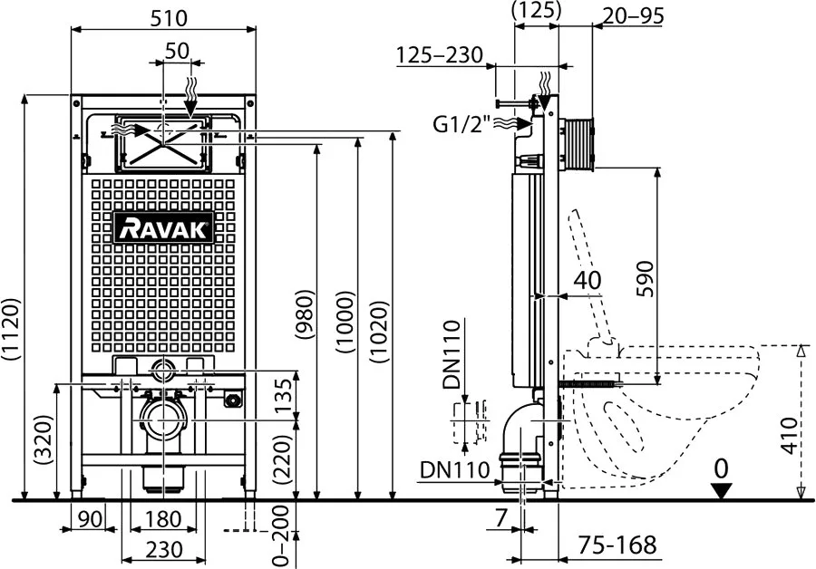 Система инсталляции для унитазов Ravak G II X01703 Sancos — официальный сайт